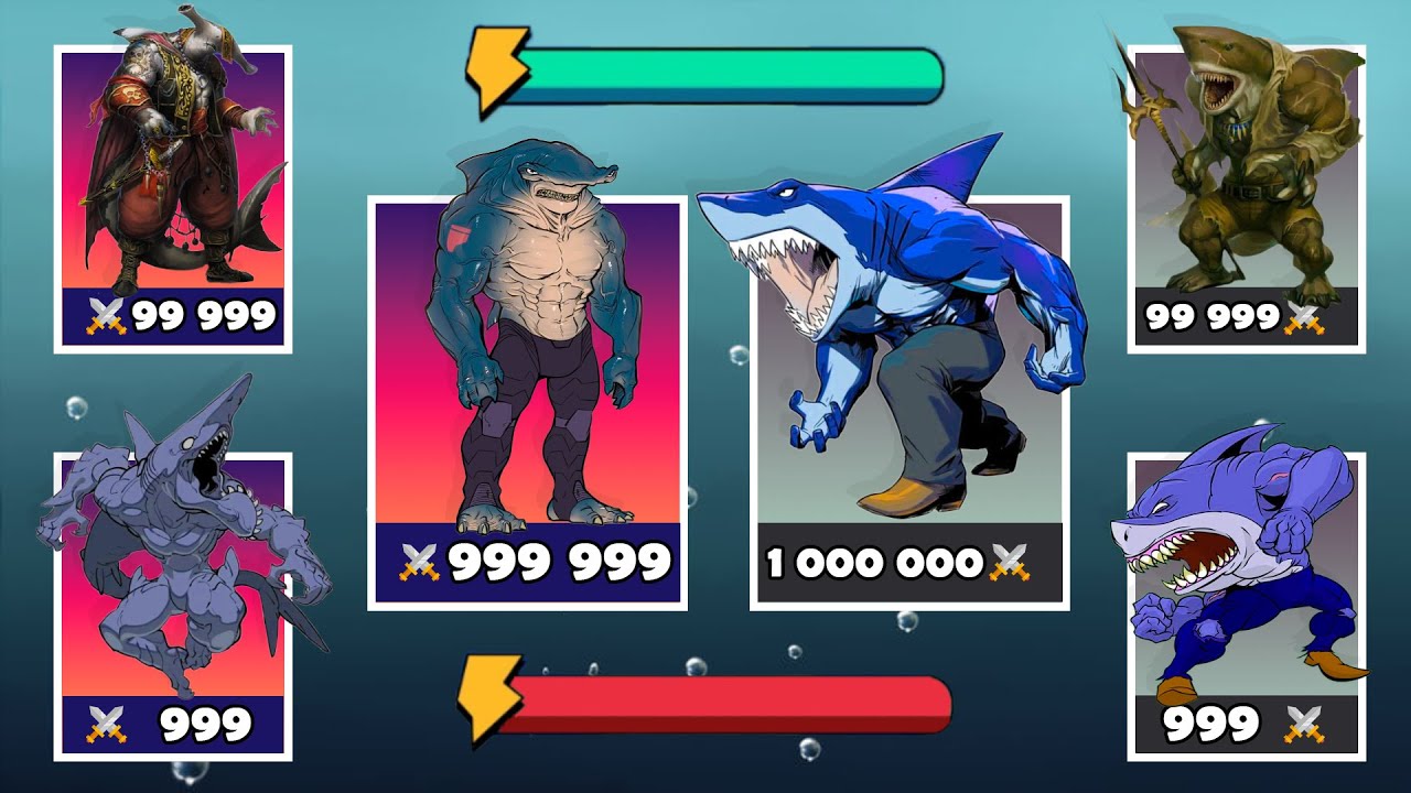 Hungry Shark PvP: All Strongest Shark Fighting New Updated Game🦑Ocean ...