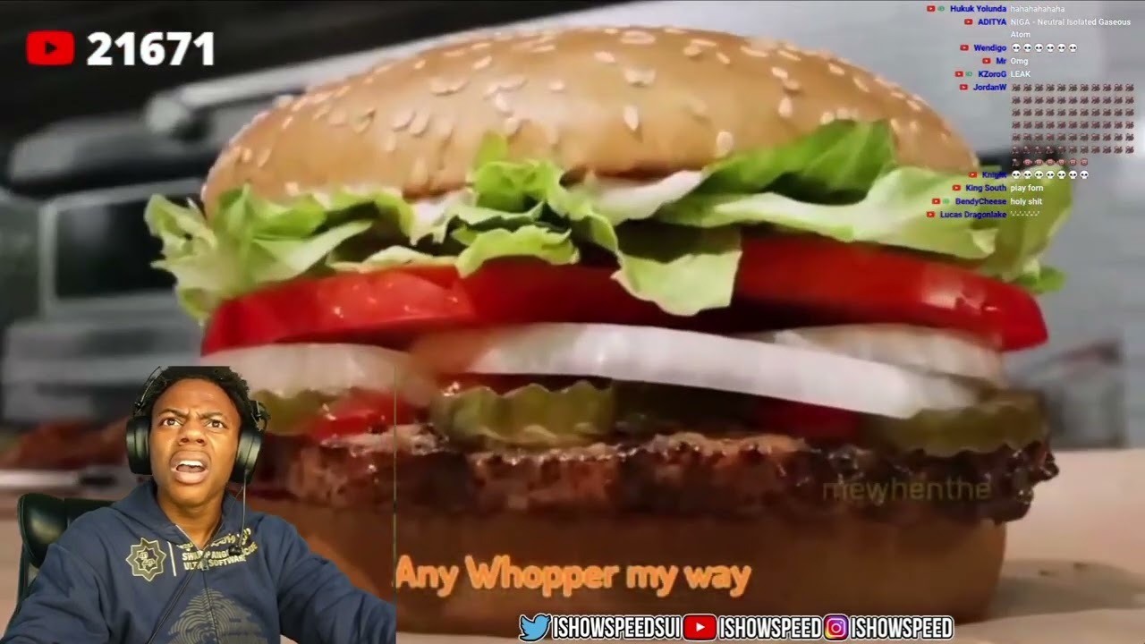 IShowSpeed gets leaked by burger king #viral #ishowspeed