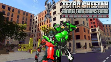 Tetra Cheetah Robot Car Transform Helicopter