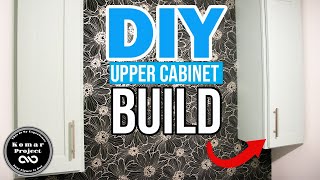 Making Upper Cabinets For The First Time || DIY Painted Hanging Cabinets