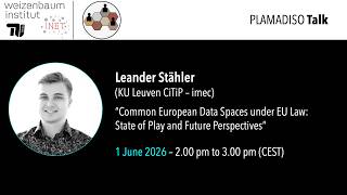 Common #European #DataSpaces under #EULaw: State of Play and Future Perspectives – Leander Stähler