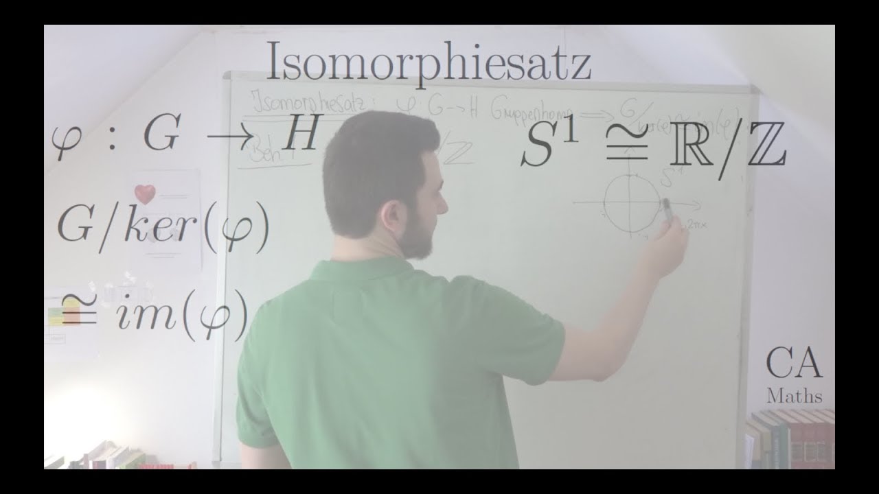 Isomorphiesatz - Beweis von S1 isomorph R modulo Z - YouTube