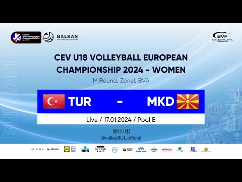 🔴(LIVE) Türkiye vs. North Macedonia - #EuroVolleyU18W Qualifiers (BVA), Sofia