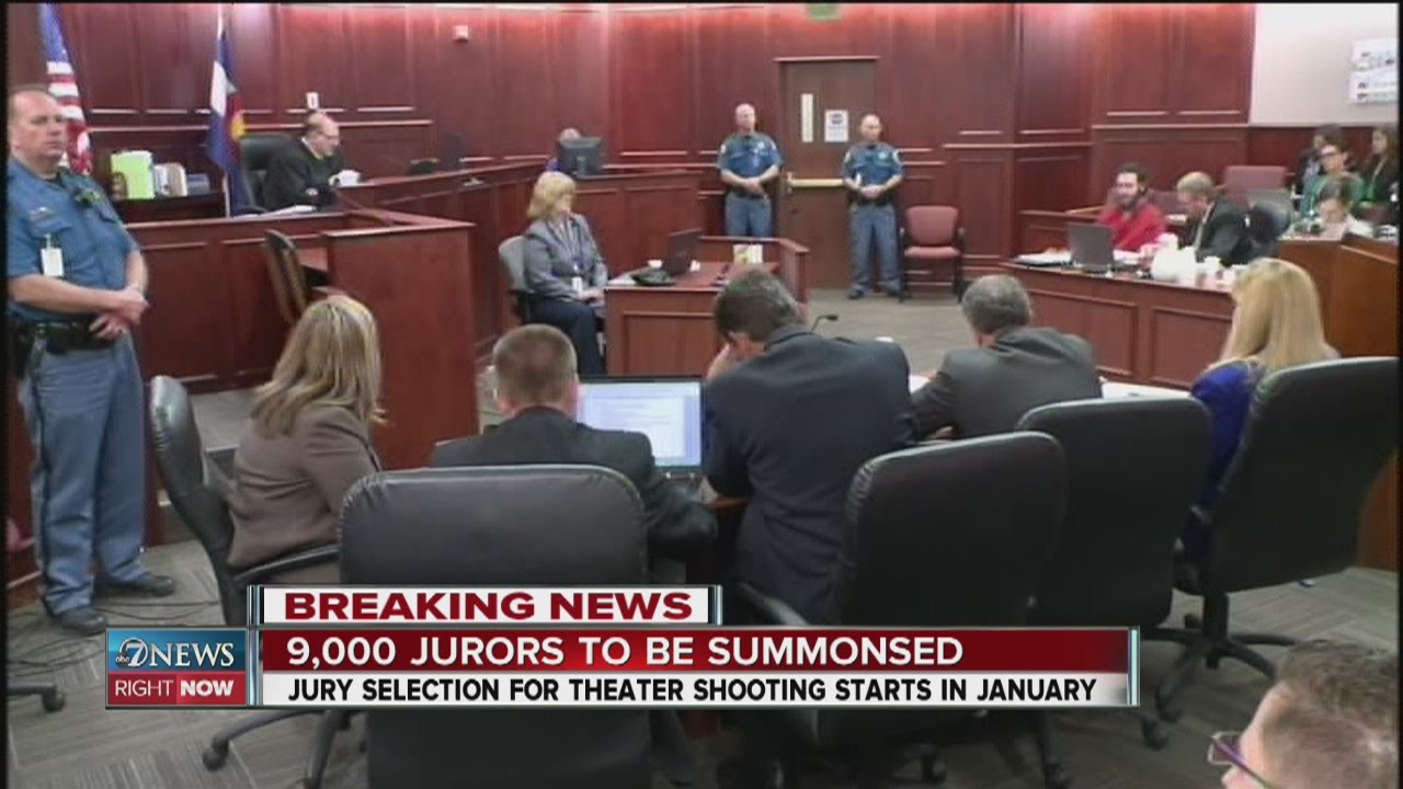 9K jurors to be summonsed in Aurora theater shooting trial
