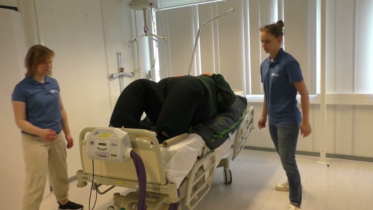 Obese zorgvrager: verplaatsing hoger in bed met mobiliteitsklasse C