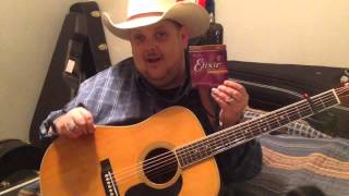 Details Johnny Hiland and Elixir phosphor bronze strings Guide
