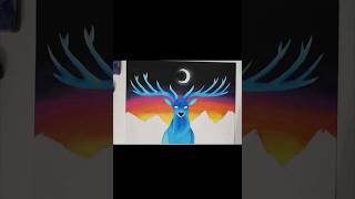 Deer Spirit #art #painting #paint #artwork #artist #yt #shorts #shortsvideo #animals #ytviral #diy