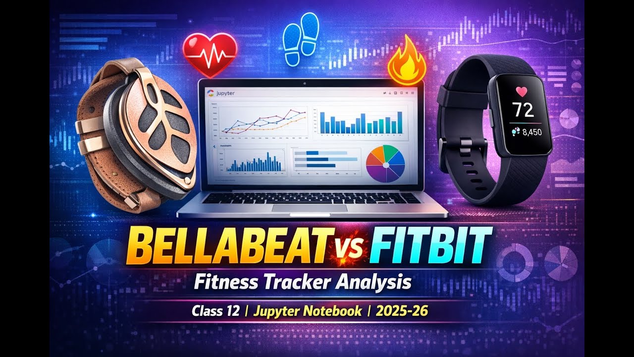 BELLABEAT FITBIT FITNESS TRACKER ANALYSIS CLASS-12  "Presentation" USING JUPYTER NOTEBOOK 2025-26
