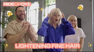 Bleach on Fine Hair Here's the Fix | Ride or Dye | Goldwell Education Plus