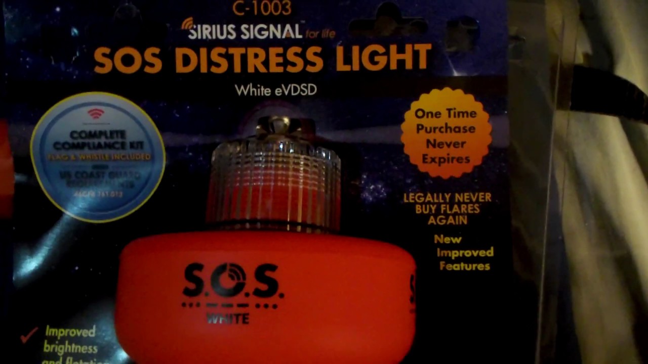 EMERGENCY MARINE SIGNAL KIT SOS DISTRESS STROBE LED LIGHT NEVER BUY