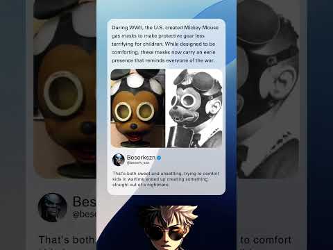 During WWII The U S Created Mickey Mouse Gas Masks To Make Protective Gear Less Terrifying For 