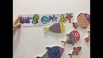 VẼ VÀ CẮT DÁN CON VẬT DƯỚI ĐẠI DƯƠNG