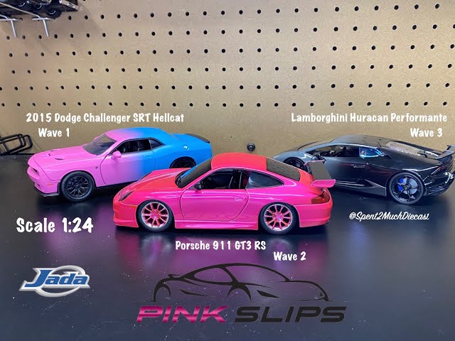 Pink Slips By Jada Wave 1 - 3 | Dodge Challenger SRT Hellcat