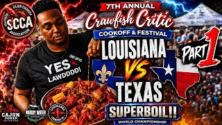 Healthy PART 1 LOUISIANA VS TEXAS CRAWFISH WORLD CHAMPIONSHIP!  Care Tips
