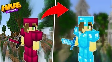 Hive Skywars, But if i win i change textures packs