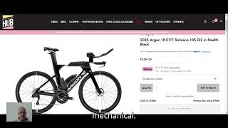2025 Argon 18 E117 Shimano 105 Di2 in Stealth Black #argon18 #argon18e117