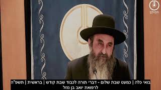 בואי כלה | כמעט שבת שלום - דברי תורה לכבוד שבת קודש | בראשית | תשפ"ה