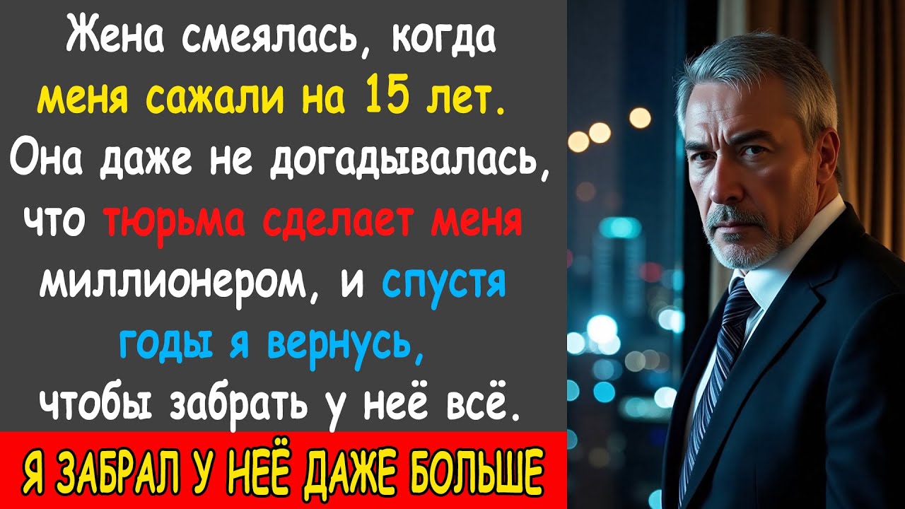 Жена смеялась, когда меня сажали на 15 лет. Она не знала, что тюрьма сделала меня миллионером...