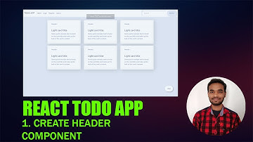 React App Tutorial   Create Header Component   Todo App #1