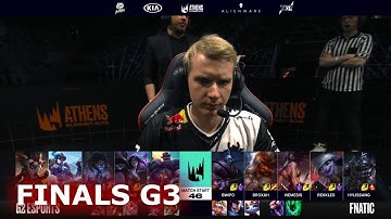 Fnatic vs G2 eSports - Game 3 | Finals S9 LEC Summer 2019 Playoffs | FNC vs G2 G3