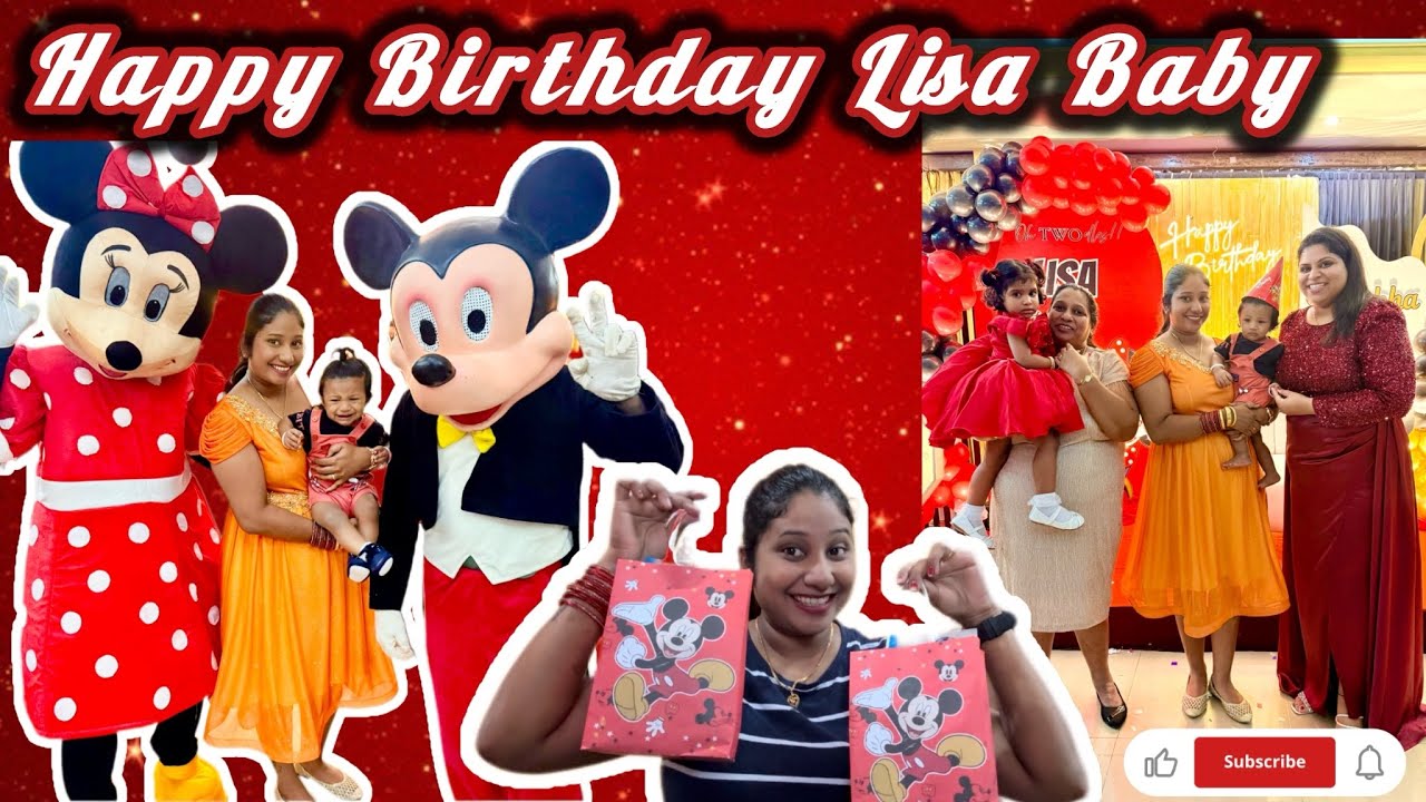 ✨ “Oh TWO-dles! Celebrating sweet Lisa’s magical 2nd birthday with Mickey & Minnie magic! 🐭❤️ 