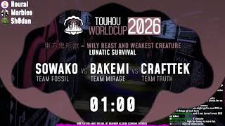 Touhou World Cup 2026 Round 38: WBaWC Lunatic Survival