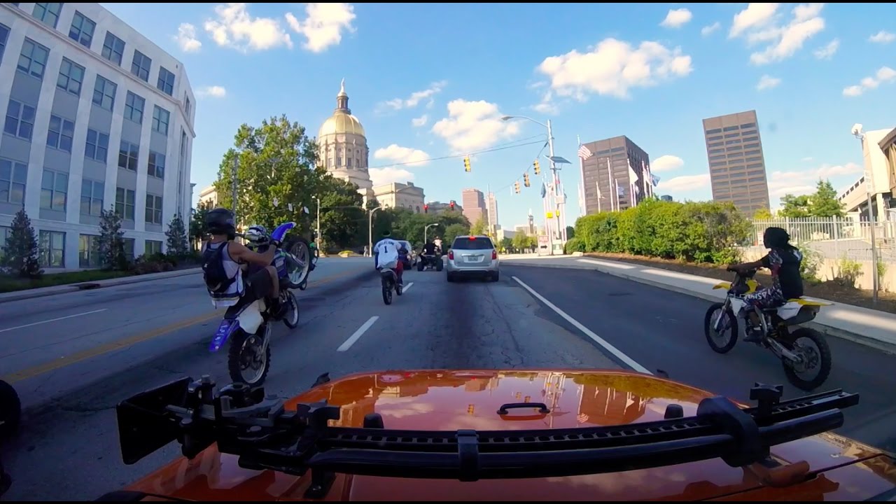 Atlanta ATV MX Squad Street Riding - YouTube