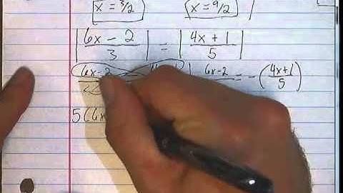 SPHS Pre-AP Algebra 2: Solving Absolute Value