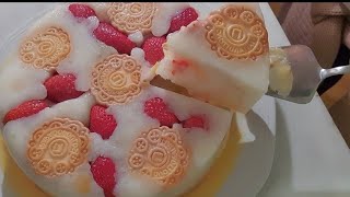 Gelatin :with fruits,biscuit/ simple in 30 minutes dessert