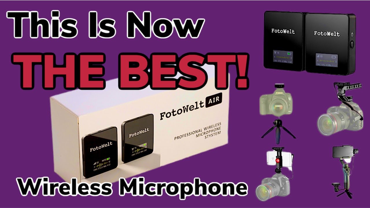 The NEW Fotowelt AIR Professional Wireless Microphone / THE BEST Value For The Price!  
