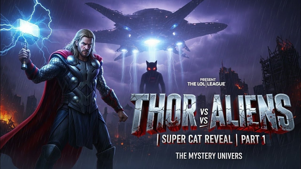 Thor vs Aliens || super cat reveal || Besharam pizza 🍕||part 1|| The LoL League|| TMU||