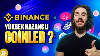 BINANCE Yüksek Kazanç Potansiyelli Marketcapi Düşük Coinler