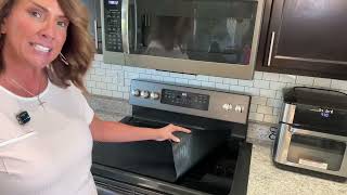 Silicone Stove Top Cover 🔥 XL Glass Cooktop Protector & Dish Drying Mat – 28x20 Black