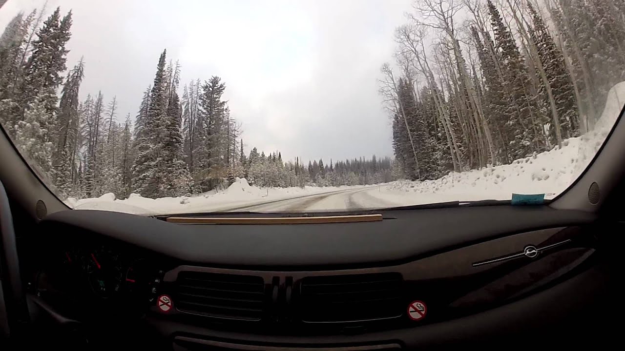 Winter driving through Rabbit Ears pass in Colorado YouTube