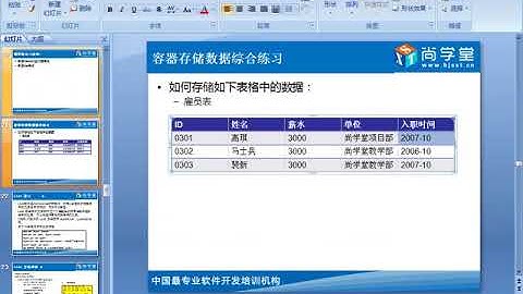 112 容器 数据存储综合练习 javabean的介绍 JAVA基础300集最全教程 尚学堂 高淇