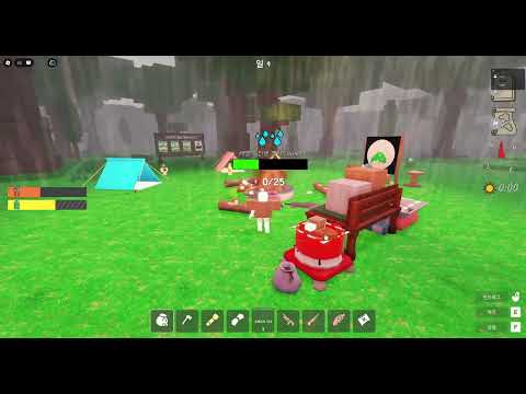 로블록스! 99일간 무적요새 만들기! (1편) #roblox #99nightintheforest #99밤