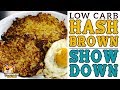 Low Carb HASH BROWN SHOWDOWN! Cauliflower vs. Radish vs. Turnip vs Spaghetti Squash - Keto Hashbrown