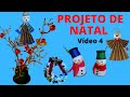 4 IDEIAS de NATAL | DIY DE NATAL 🌲 Simples e Fáceis de Fazer 🤶 DECORAÇÃO COM RECICLAGEM.