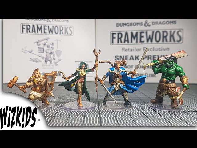 D&D Frameworks: W1 Female Elf Wizard, Table Top Miniatures