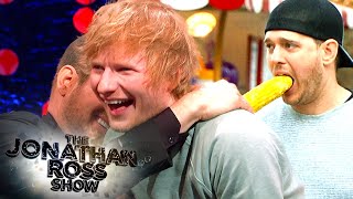 Ed Sheeran Can T Handle Michael Bublé S Paparazzi Slip The Jonathan Ross Show