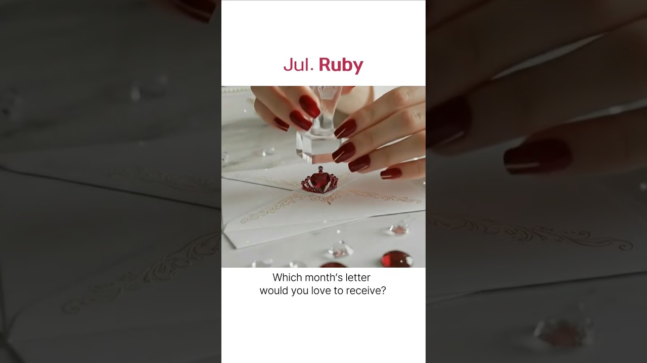 Month Birthstone Glass Seal ASMR | A Princess Letter