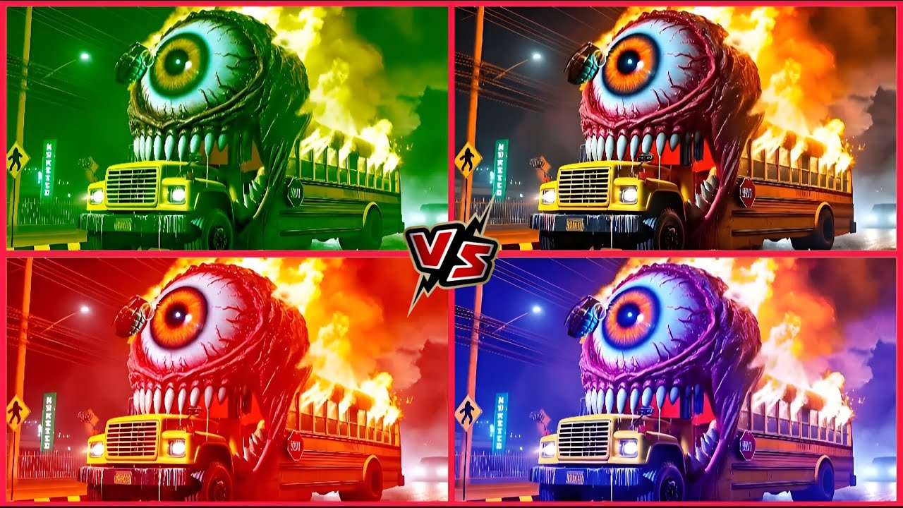 🚌SCHOOL BUS EATER🎶CoffinDance Song #53