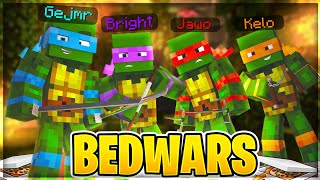 Držte si KRUNÝŘE! Luxusní ŽELVÍ KOMANDO je TADY!🐢 [BedWars] w/@GEJMR , @Kelohap , @JawoYT