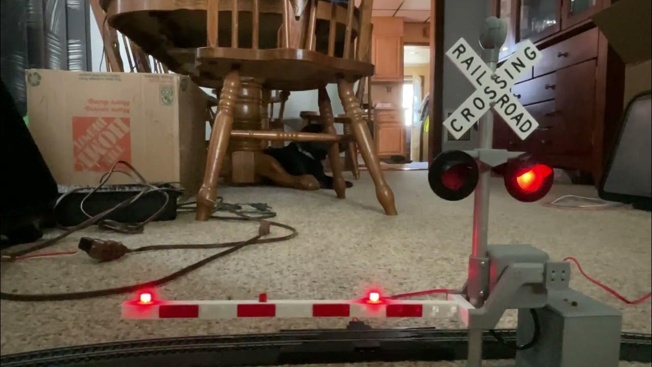 Scale CSX 8181 SD402 Goes By Toy Railroad Crossing YouTube