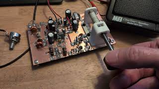 The SolderSmoke Direct Conversion Receiver listening to CQ Worldwide (CW).