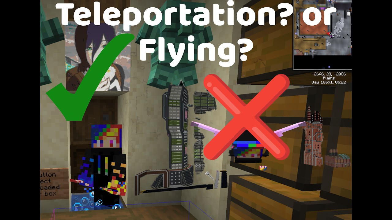 Minecraft travel revolution instant teleportation (no mods)