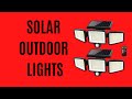 Solar outdoor lights review   brightest 210 led security  the inspect aspect