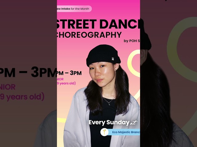 🎶 For Junior (7-9 years old)
🌟 Sunday 2PM-3PM by Poh Sin
📍 Flow Academy Eco Majestic

.

► 𝐁𝐨𝐨𝐤 𝐓𝐫𝐢𝐚𝐥, visit