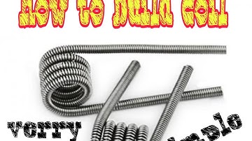 How to build coil for RDA single battery mod(for beginners)