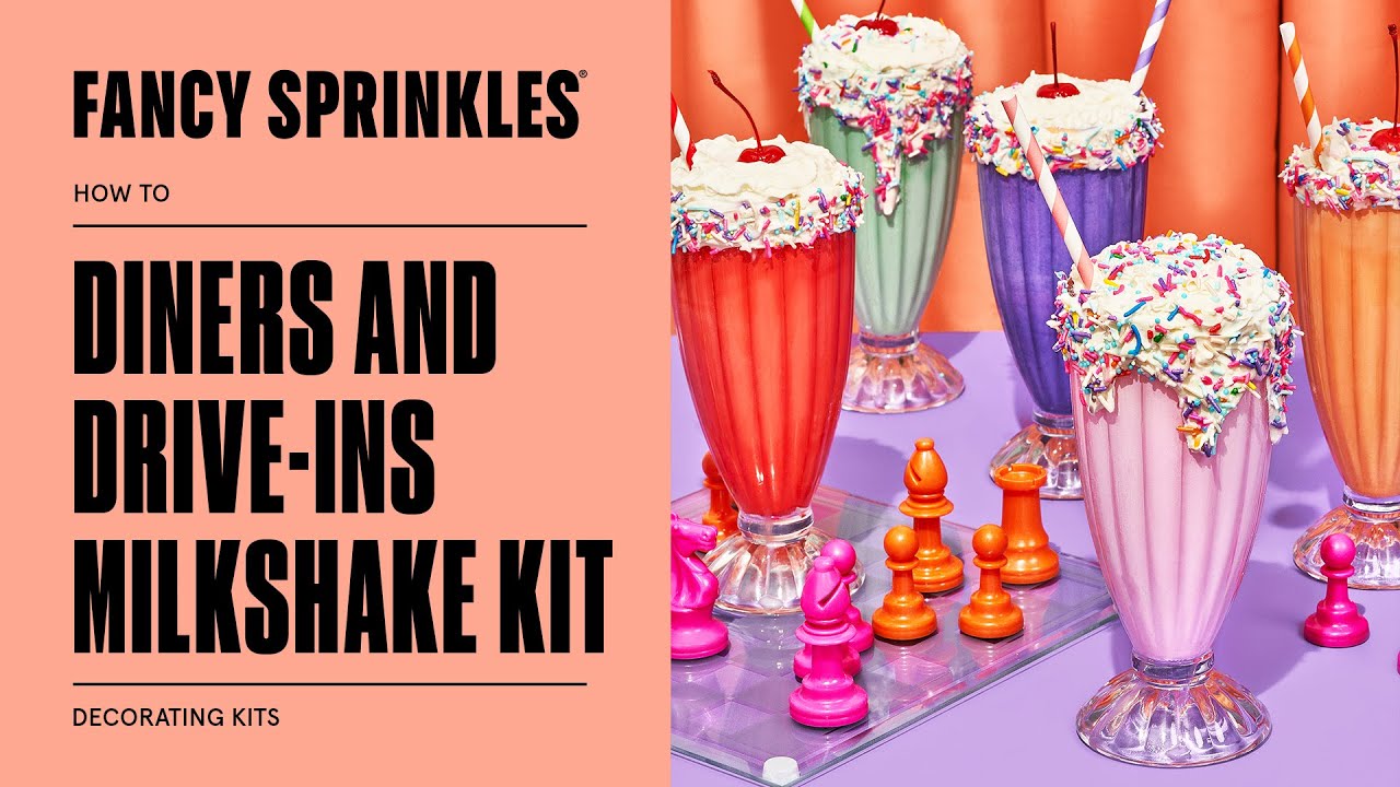 Diners & Drive-Ins Milkshake Decorating Kit
